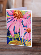 Load image into Gallery viewer, Flower - Coneflower Greeting Cards -  Blank Note Cards – 8-Pack of Artist-Designed Cards with Envelopes