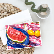Load image into Gallery viewer, Watermelon Greeting Cards -  Blank Note Cards – 8-Pack of Artist-Designed Cards with Envelopes