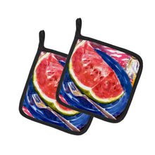 Load image into Gallery viewer, Watermelon Pot Holders - Set of 2 Decorative Kitchen Helpers | Made in the USA 6028PTHD