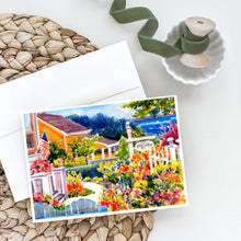 Load image into Gallery viewer, Seaside Beach Cottage Greeting Cards -  Blank Note Cards – 8-Pack of Artist-Designed Cards with Envelopes