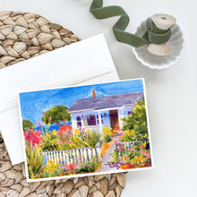 Load image into Gallery viewer, Seaside Beach Cottage Greeting Cards -  Blank Note Cards – 8-Pack of Artist-Designed Cards with Envelopes