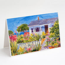 Load image into Gallery viewer, Seaside Beach Cottage Greeting Cards -  Blank Note Cards – 8-Pack of Artist-Designed Cards with Envelopes