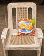 Load image into Gallery viewer, Florida Oranges Sliced for breakfast  Decorative   Canvas Fabric Pillow