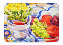 Load image into Gallery viewer, Apples, Plums and Grapes with Flowers Machine Washable Memory Foam Mat 6037RUG