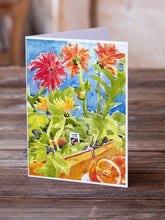 Load image into Gallery viewer, Flower - Gerber Daisies Greeting Cards -  Blank Note Cards – 8-Pack of Artist-Designed Cards with Envelopes