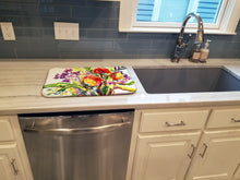 Load image into Gallery viewer, Flower Dish Drying Mat – Absorbent, Artistic Kitchen Essentials 6042DDM