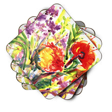 Load image into Gallery viewer, Flower Coasters - Set of 4 Lightweight Foam, Absorbent Drink Coasters