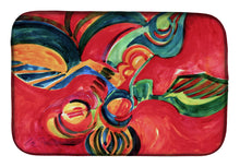 Load image into Gallery viewer, Red Flowers and berries Dish Drying Mat – Absorbent, Artistic Kitchen Essentials 6043DDM