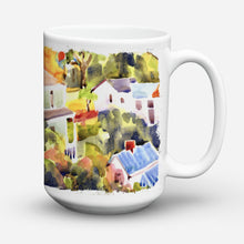 Load image into Gallery viewer, Houses Dishwasher Safe Microwavable Ceramic Coffee Mug 15 ounce 6046CM15