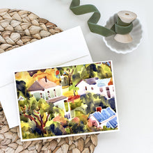 Load image into Gallery viewer, Houses Greeting Cards -  Blank Note Cards – 8-Pack of Artist-Designed Cards with Envelopes