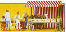 Load image into Gallery viewer, Preiser 10053 HO Scale Vendors -- Food Vendors/Cart