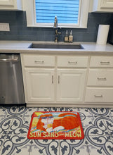 Load image into Gallery viewer, Orange Tabby at the beach Machine Washable Memory Foam Mat 6050RUG