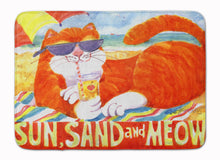 Load image into Gallery viewer, Orange Tabby at the beach Machine Washable Memory Foam Mat 6050RUG