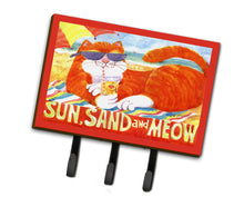 Load image into Gallery viewer, Orange Tabby at the beach Leash Holder or Key Hook