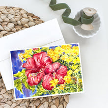 Load image into Gallery viewer, Flower - Hibiscus Greeting Cards -  Blank Note Cards – 8-Pack of Artist-Designed Cards with Envelopes