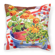 Load image into Gallery viewer, Flowers with a side of lemons  Decorative   Canvas Fabric Pillow