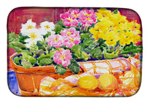 Load image into Gallery viewer, Flower - Primroses Dish Drying Mat – Absorbent, Artistic Kitchen Essentials 6061DDM