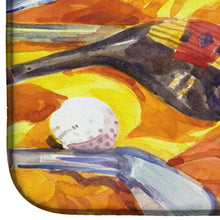 Load image into Gallery viewer, Golf Clubs Golfer Dish Drying Mat – Absorbent, Artistic Kitchen Essentials 6063DDM