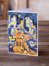 Load image into Gallery viewer, Skyline Abstract Greeting Cards -  Blank Note Cards – 8-Pack of Artist-Designed Cards with Envelopes