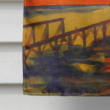 Load image into Gallery viewer, Sunset from the Dock at the pier Flag Canvas House Size