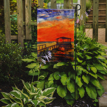 Load image into Gallery viewer, Sunset from the Dock at the pier Garden Flag – Decorative Outdoor Yard Flag