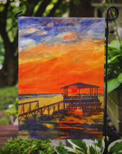 Load image into Gallery viewer, Sunset from the Dock at the pier Garden Flag – Decorative Outdoor Yard Flag