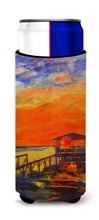 Load image into Gallery viewer, Sunset at the Dock Slim Can Hugger – Fun &amp; Functional Drink Coolers 6076MUK