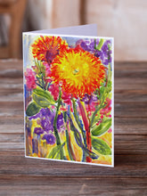 Load image into Gallery viewer, Flower - Aster Greeting Cards -  Blank Note Cards – 8-Pack of Artist-Designed Cards with Envelopes