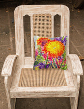 Load image into Gallery viewer, Flower - Aster   Canvas Throw Pillow - 14x14 Decorative Pillow – Art for Your Home &amp; Patio