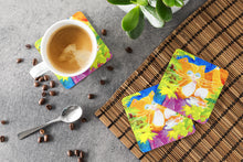 Load image into Gallery viewer, Cat Tea Time Coasters - Set of 4 Lightweight Foam, Absorbent Drink Coasters