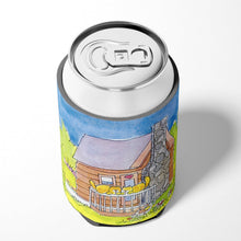 Load image into Gallery viewer, Cat Love at the Log Cabin Can or Bottle Beverage Insulator Hugger