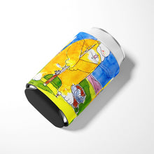 Load image into Gallery viewer, Big Cat golfing with a fishing pole Can or Bottle Beverage Insulator Hugger