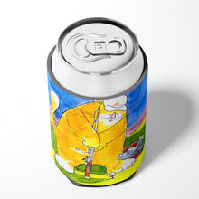 Load image into Gallery viewer, Big Cat golfing with a fishing pole Can or Bottle Beverage Insulator Hugger