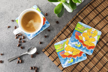 Load image into Gallery viewer, Big Orange Cat Fishing Coasters - Set of 4 Lightweight Foam, Absorbent Drink Coasters