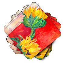 Load image into Gallery viewer, Flower - Sunflower Coasters - Set of 4 Lightweight Foam, Absorbent Drink Coasters