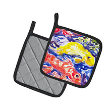 Load image into Gallery viewer, Koi in the pond Pot Holders - Set of 2 Decorative Kitchen Helpers | Made in the USA 6116PTHD