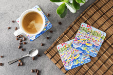 Load image into Gallery viewer, Bunch of boats at Harbour Coasters - Set of 4 Lightweight Foam, Absorbent Drink Coasters