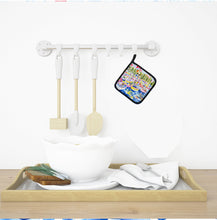 Load image into Gallery viewer, Bunch of boats at Harbour Pot Holders - Set of 2 Decorative Kitchen Helpers | Made in the USA 6117PTHD