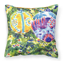 Load image into Gallery viewer, Christmas Tree Yellow and Purple Ornaments Throw Pillow - 14x14 Decorative Pillow – Art for Your Home &amp; Patio 6120PW1414