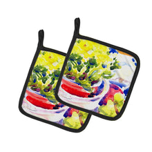 Load image into Gallery viewer, Flower Pot Holders - Set of 2 Decorative Kitchen Helpers | Made in the USA 6123PTHD