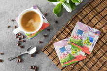 Load image into Gallery viewer, Beach View between the Houses Coasters - Set of 4 Lightweight Foam, Absorbent Drink Coasters