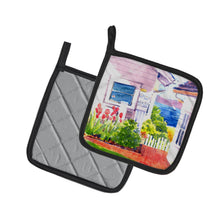 Load image into Gallery viewer, Beach View between the Houses Pot Holders - Set of 2 Decorative Kitchen Helpers | Made in the USA 6125PTHD