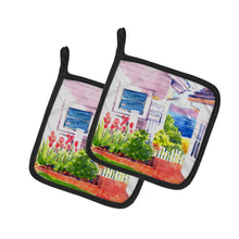 Load image into Gallery viewer, Beach View between the Houses Pot Holders - Set of 2 Decorative Kitchen Helpers | Made in the USA 6125PTHD