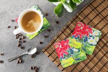 Load image into Gallery viewer, Flower Coasters - Set of 4 Lightweight Foam, Absorbent Drink Coasters
