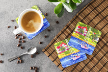 Load image into Gallery viewer, Sailboat on the lake Coasters - Set of 4 Lightweight Foam, Absorbent Drink Coasters