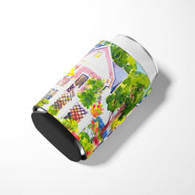 Load image into Gallery viewer, White Cottage at the beach Can or Bottle Beverage Insulator Hugger