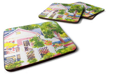 Load image into Gallery viewer, White Cottage at the beach Coasters - Set of 4 Lightweight Foam, Absorbent Drink Coasters
