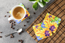 Load image into Gallery viewer, Flower - Sunflower Coasters - Set of 4 Lightweight Foam, Absorbent Drink Coasters