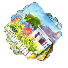 Load image into Gallery viewer, Houses Coasters - Set of 4 Lightweight Foam, Absorbent Drink Coasters