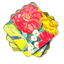 Load image into Gallery viewer, Flower Coasters - Set of 4 Lightweight Foam, Absorbent Drink Coasters